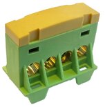 SEP AST16-43 aansluit/verdeelblok geel/groen 4x16 mm² voor TS15 DIN-rail