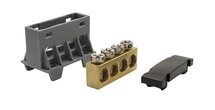 SEP AST16-45 aansluit/verdeelblok zwart 4x16 mm² voor TS15 DIN-rail