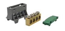 SEP AST16-46 aansluit/verdeelblok groen 4x16 mm² voor TS15 DIN-rail