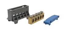 SEP AST16-52 aansluit/verdeelblok blauw 5x16 mm² voor TS15 DIN-rail