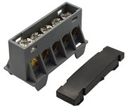 SEP AST16-55 aansluit/verdeelblok zwart 5x16 mm² voor TS15 DIN-rail