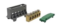 SEP AST16-56 aansluit/verdeelblok groen 5x16 mm² voor TS15 DIN-rail