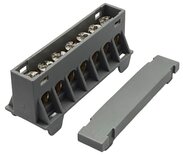 SEP AST16-71 aansluit/verdeelblok grijs 7x16 mm² voor TS15 DIN-rail
