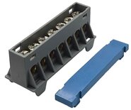 SEP AST16-72 aansluit/verdeelblok blauw 7x16 mm² voor TS15 DIN-rail