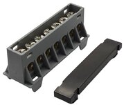 SEP AST16-75 aansluit/verdeelblok zwart 7x16 mm² voor TS15 DIN-rail