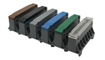 SEP AST16-76 aansluit/verdeelblok groen 7x16 mm² voor TS15 DIN-rail