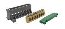 SEP AST16-76 aansluit/verdeelblok groen 7x16 mm² voor TS15 DIN-rail