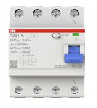 ABB HAF Aardlekschakelaar 4P 40A 30mA - F204 A-40/0.03
