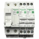 Schneider SCH02COMBI - Aardlek R9R35240 + 2 Automaten R9P09616 (R9XPH204)