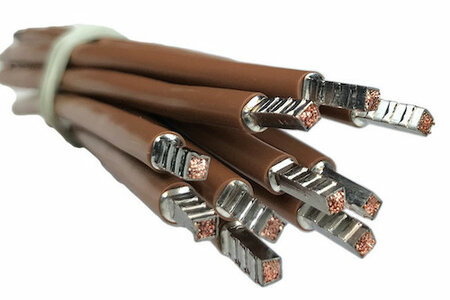 Bruine 10mm2 (350 mm) groepenkast bedrading