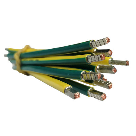 Geel/Groen 6mm2 (265 mm) groepenkast bedrading