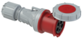 CEE contrastekker 63A 5p 400V 6h rood IP67 Power Twist