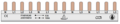 Kamrail SEP smalle hoofdschakelaar HS18-4p en 3xRCD18 en 1xRCD36 (ONDER) | N123-N1-N2-N3-N123