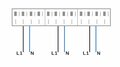 ABB HAF Busboard 1 fase, 3 x 4 modulen - OP=OP