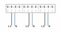 ABB HAF Busboard 1 fase, 3 x 4 modulen - OP=OP