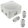 WISKA 407/3 GRIJS KABELDOOS + 3XM20 GS IP67