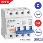 SEP C10 Type B aardlekautomaat 3P+N (30mA)